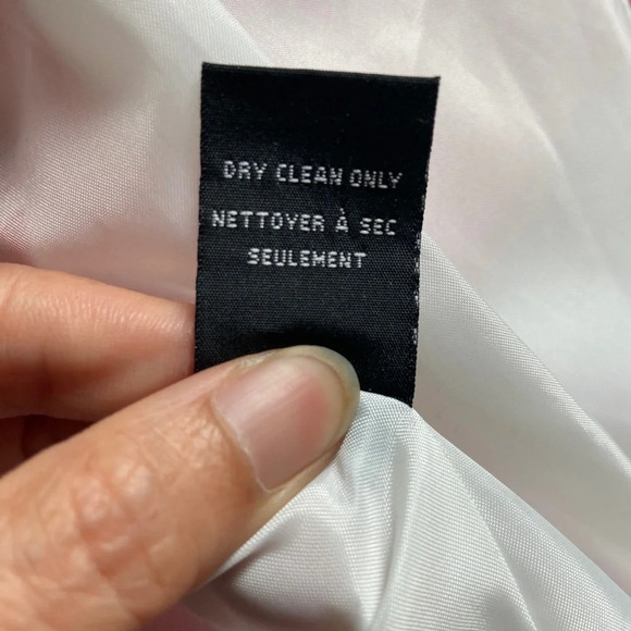 Mario Serrani Linen Cotton ruched 3/4 sleeve one button blazer Sz M 20” PTP - Picture 7 of 9